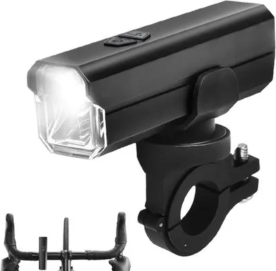 Zdjęcie produktu dla VHV - Lampka rowerowa - przednia lampka rowerowa, ładowalna - 900 lumenów - ładowanie przez USB-C - 3 tryby świecenia - antyrefleksyjna - idealna do jazdy nocą, rowerów miejskich, rowerów szosowych i rowerów górskich