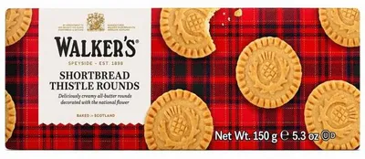 Produktbild von Walkers Shortbread Rounds ein schottisches Buttergebäck 150g
