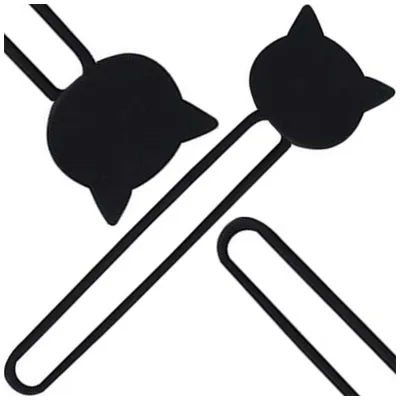 Produktbild von Silikon-Kabel-Organizer-Wickler schwarz