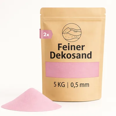 Produktbild von Deko-Sand rosa 10 kg für Vasen, Gläser & Streudeko