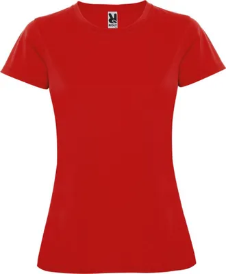 Imagen del producto de Roly - Camiseta "Montecarlo" para mujer - Deportiva, manga corta, modelo PF4302 (Talla XL) (Rojo)
