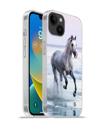 Produktbild von MuchoWow® Handyhülle Schutzhülle Hülle für Apple iPhone 14 Plus - Soft case Pferd - Pilz - Strand Silikon Softcase Handy Hülle - Abbildung