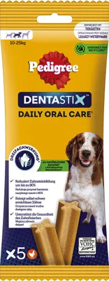 Produktbild von Pedigree DENTASTIX™ Daily Oral Care für mittelgroße Hunde - 14 x 5 Stück