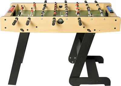 Produktbild von Klappbarer Kickertisch hell naturfarben mit MDF - L.121 x B.61 x H.79 cm - HORTON