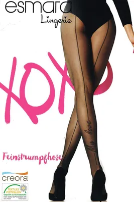 Produktbild von Esmara Lingerie Damen Feinstrumpfhose 281322 Naht mit Schriftzug S(36/38)