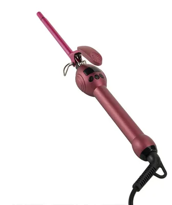 Zdjęcie produktu dla INF Lokówka 9mm Fine Curling bordowa z wtyczką EU - turmalinowo-ceramiczna, regulacja 130-230°, auto wyłączenie