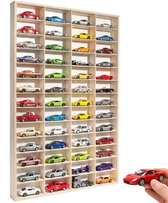 Productafbeelding van Creative Deco houten letterbak met 52 vakjes