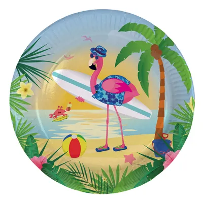 Produktbild von 8 Teller Flamingo