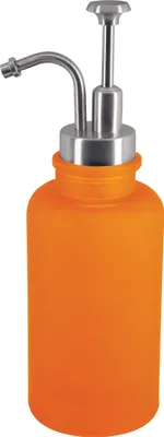 Produktbild von Spirella Seifenspender Yoko" | mit Edelstahlpumpe | Desinfektionsspender | Glas | 300ml | Langliebig und Robust | Orange
