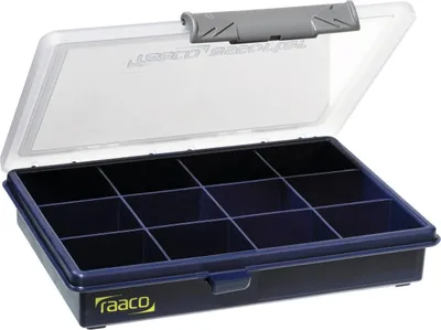 Produktbild von raaco Assorter 6-12 Assortment box (L x W x H) 143 x 175 x 32 mm No. of compartments: 12 fixed compartments Content 1 pc(s)