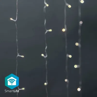 Immagine prodotto di Luci di Natale SmartLife | Tenda | Wi-Fi | Bianco caldo | 200 LED | 3,00 m | Android™ / IOS
