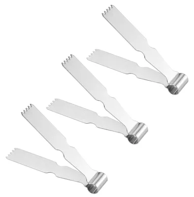 3er-Set Teigklemmen aus Edelstahl, Backkrimpzange