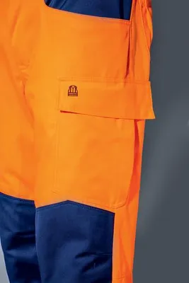 Imagen del producto de Pantalón de protección uvex 7470, color: naranja fluorescente, talla: 27