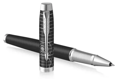 Produktbild von Parker IM, Stick Pen, Schwarz, Chrom, Schwarz, Edelstahl, Lack, Fein