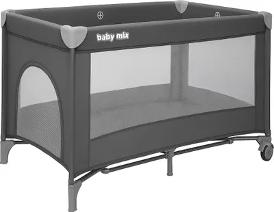 Zdjęcie produktu dla Łóżeczko Turystyczne Simple Baby Mix Szare