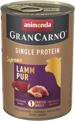 Zdjęcie produktu dla animonda GranCarno 4017721824286, Dorosły, Każda rasa, Jagnięcina, 400 g