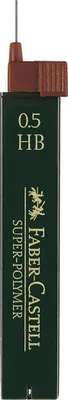 Produktbild von FABER-CASTELL Druckbleistift Minen Super Polymer 9065 S HB 12 Minen 0,5 mm