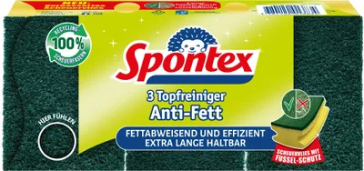 Produktbild von Spontex Topfreiniger Anti-Fett 3er Pack