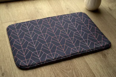 Obrázek produktu pro Koupelnová předložka - Koberec do koupelny - Absorpční rohožka Sprchové koberce - 90x60 cm - Abstrakce