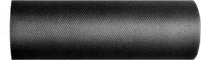 Zdjęcie produktu dla Tiul gładki, czarny, 0,15 x 9m (1 szt. / 9 mb.)