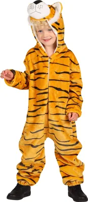 Produktbild von Tiger Babykostüm - Orange | Overall Tierkostüm Zoo Safari Größe: 80