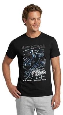 Produktbild von Star Wars In A Galaxy Far, Far Away Männer T-Shirt, L, Schwarz