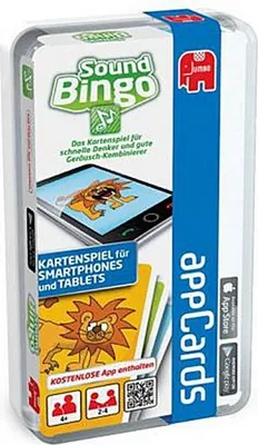 Produktbild von Jumbo 17786 - Appcards, Sound Bingo Kartenspiel