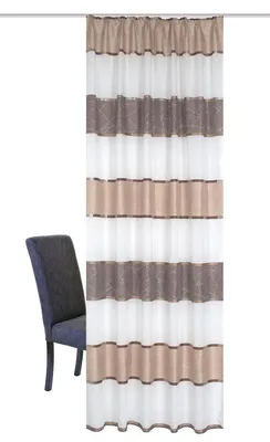 Produktbild von HOME WOHNIDEEN Walter 175 x 140 cm 1x Fertigschal inkl. 1x Bügelband Cappuccino