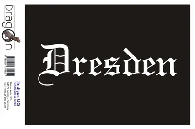Produktbild von Aufkleber / Autoaufkleber - JDM / Die cut / Auto / OEM - Stadt Dresden - 200x60mm weiß - Heckscheibe / Heckscheibenaufkleber