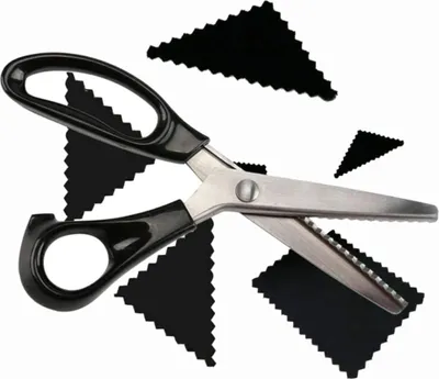 Produktbild von Mmgoqqt, Professionelle Zickzack-Stoffschere, Edelstahl, 23,5 cm
