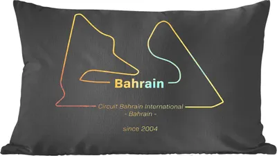 Produktbild von MuchoWow® Zierkissen Sofakissen Wohnzimmer Dekokissen 50x30 cm Bahrain - Formel 1 - Rennstrecke - Wohnzimmerdekoration - Polster mit Photo