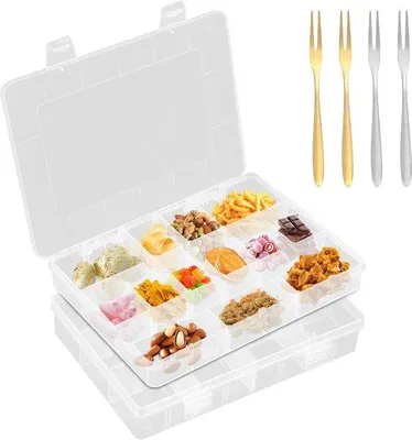 Produktbild von Kunststoff Snackbox 36 Fächer lekvrij Organizer