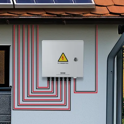 Produktbild von Solar PV Combiner Box 6 String 15A für Solar Panel System Stahl Fall IP65