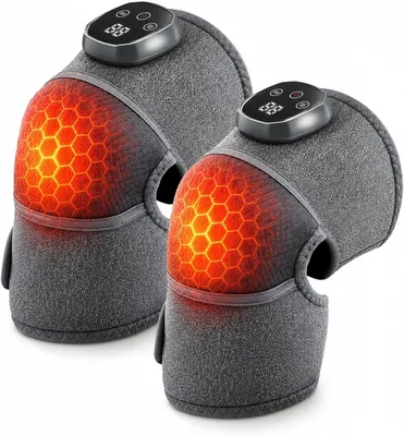 Productafbeelding van 3-in-1 schoudermassageapparaat, schoudermassageapparaat met 5 warmte- en 3 vibratiemodi, draadloos en verstelbaar