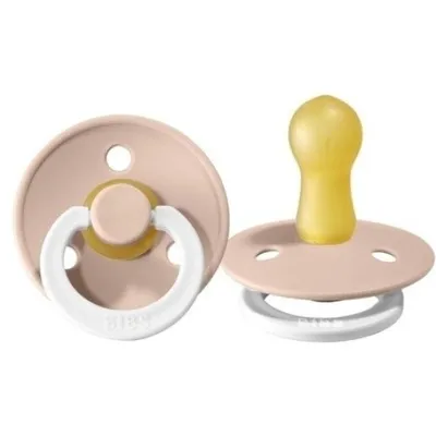 Produktbild von BIBS Color Night Schnuller Glow in the Dark Blush 0+ (S) 100256