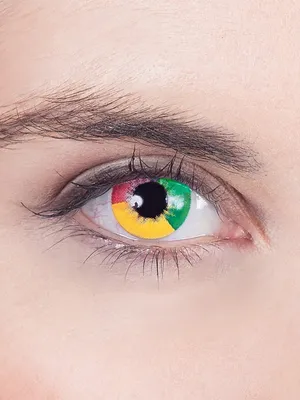 Produktbild von Einhorn Halloween Kontaktlinsen - Regenbogen