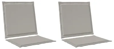 Obrázok produktu pre vidaXL Sedacie a opierkové vankúše, 2 ks, svetlosivé, 47 x 45 x 2 cm, polyester