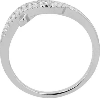 Produktbild von 925 Echt Silber Ring, Zirkoniabesatz, 925/rhodiniert