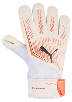 Immagine prodotto di Puma - Guanti da portiere "Ultra Play" per bambini, modello GT61370 (taglia 9), colore bianco/rosso