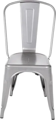 Produktbild von Bolero Bistrostuhl Aus Stahl Grau (4Er Pack)
