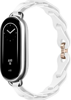 Produktbild von INF Silikon-Uhrenarmband für Xiaomi Band 8/9 Weiß