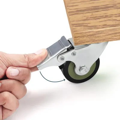 Produktbild von Zwenkwheels Hochwertige Qualität - Gummibereifung - Maximale Traglast 200 kg - Schwarz