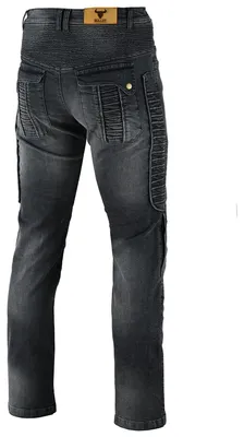 Produktbild von BULLDT Herren Motorradjeans Bikerjeans Motorradhose Bikerhose Moped Quad Jeanshose, Farbe:Schwarz, Jeansgröße:W38 / L32
