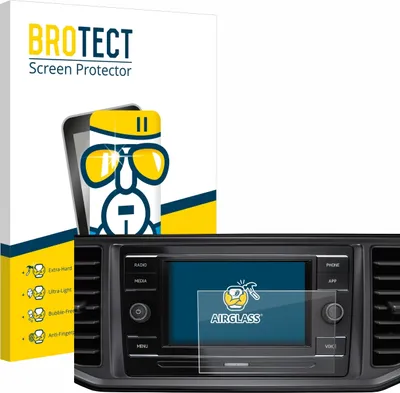 Produktbild von BROTECT Schutzglas für Volkswagen Crafter Composition Colour 2022 Schutzfolie Panzer Folie Glas Display Schutz klar