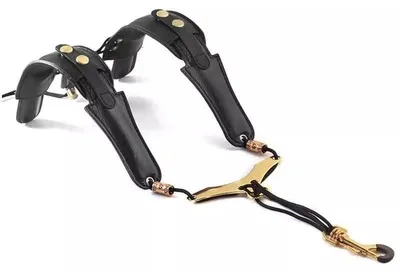 Produktbild von Saxophongurt mit verstellbarem Lederriemen und Haken