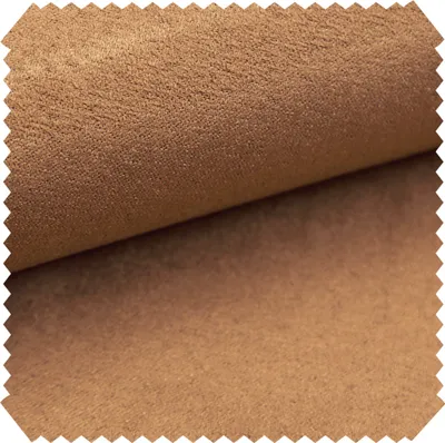 Produktbild von novely® ALPEN Polsterstoff im Wildleder-Look - Velours-Microfaser-Möbelstoff - Pflegeleichte Meterware 1lfm - Farbe: 38 Hellbraun