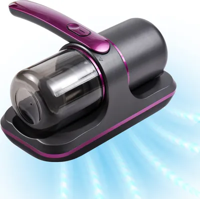 Produktbild von Kompakter Matratzen-Staubsauger 100 W kabelloser UV-Bett-Handstaubsauger 8000 Pa Starke Saugleistung 2 Geschwindigkeiten einstellbar 250 ml Staubabsaugung Eingebauter Akku zum Reinigen von Matratzen-Bett-Kissen Kleidung Sofa-Teppich