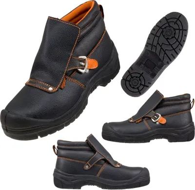 Produktbild von Schweißerstiefel Sicherheitsschuhe Arbeitsschuhe Schweißerschuhe Stahlkappe (115) Gr. 39