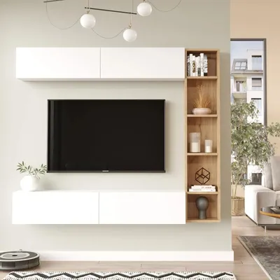 Obrázek produktu pro TV stěna Houseland Cohen Dub Castello/bílá