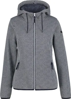 Produktbild von Icepeak Adrian Strickfleecejacke Damen mit Kapuze, Farbe:Dunkelblau, Größe:M